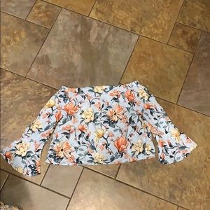 Womens S Altar'D State Cropped Off-Shoulder Top